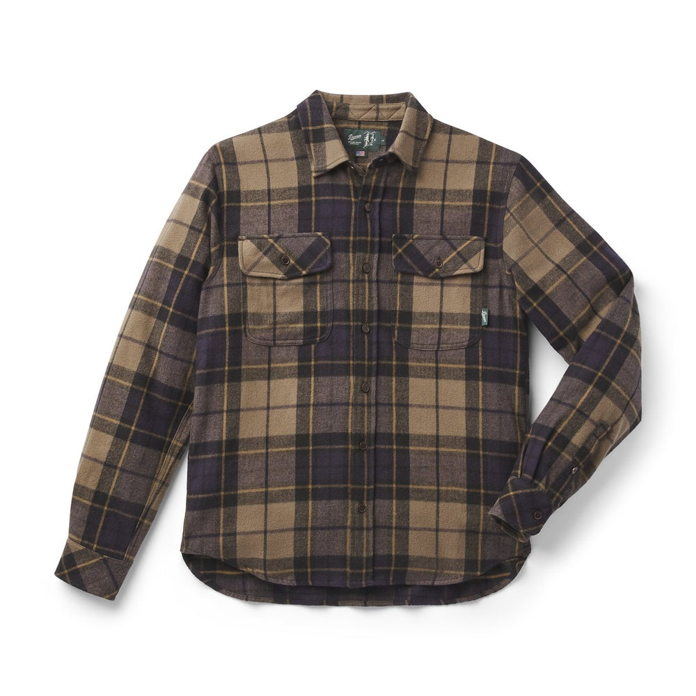 Danner | Cedar Mill Cotton Flannel Shirt Navy/Olive Tartan Plaid
