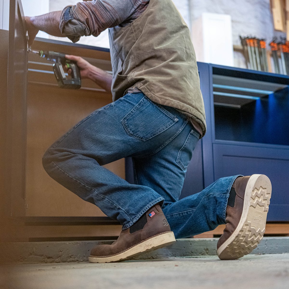 Danner | Bull Run Chelsea 6" Brown - Steel Toe