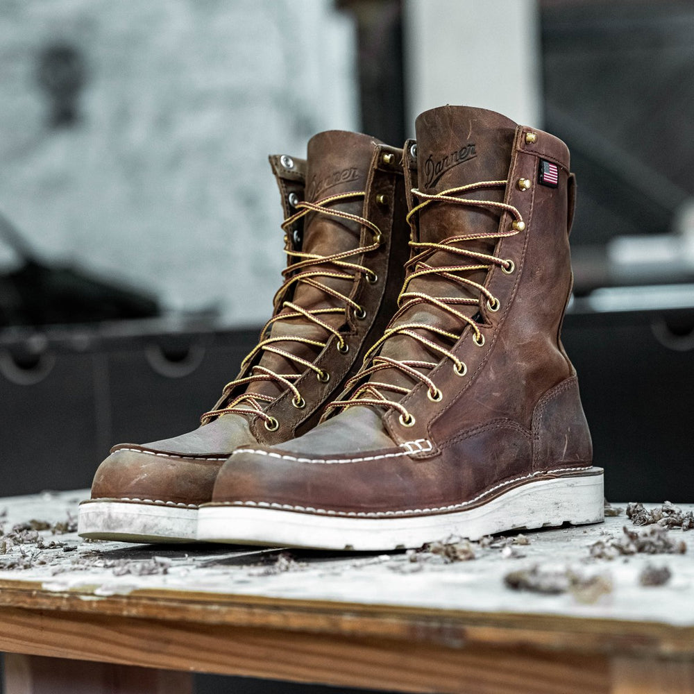 Danner | Bull Run Moc Toe 8" Tobacco Steel Toe