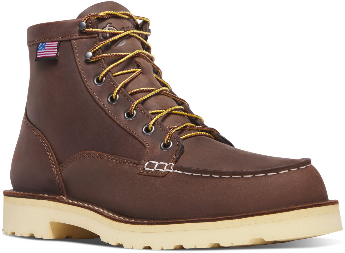 Danner | Bull Run Moc Toe 6" Brown - Heel - Steel Toe