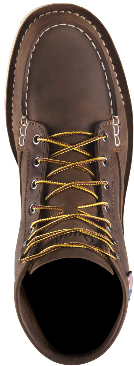 Danner | Bull Run Moc Toe 6" Brown - Heel - Steel Toe