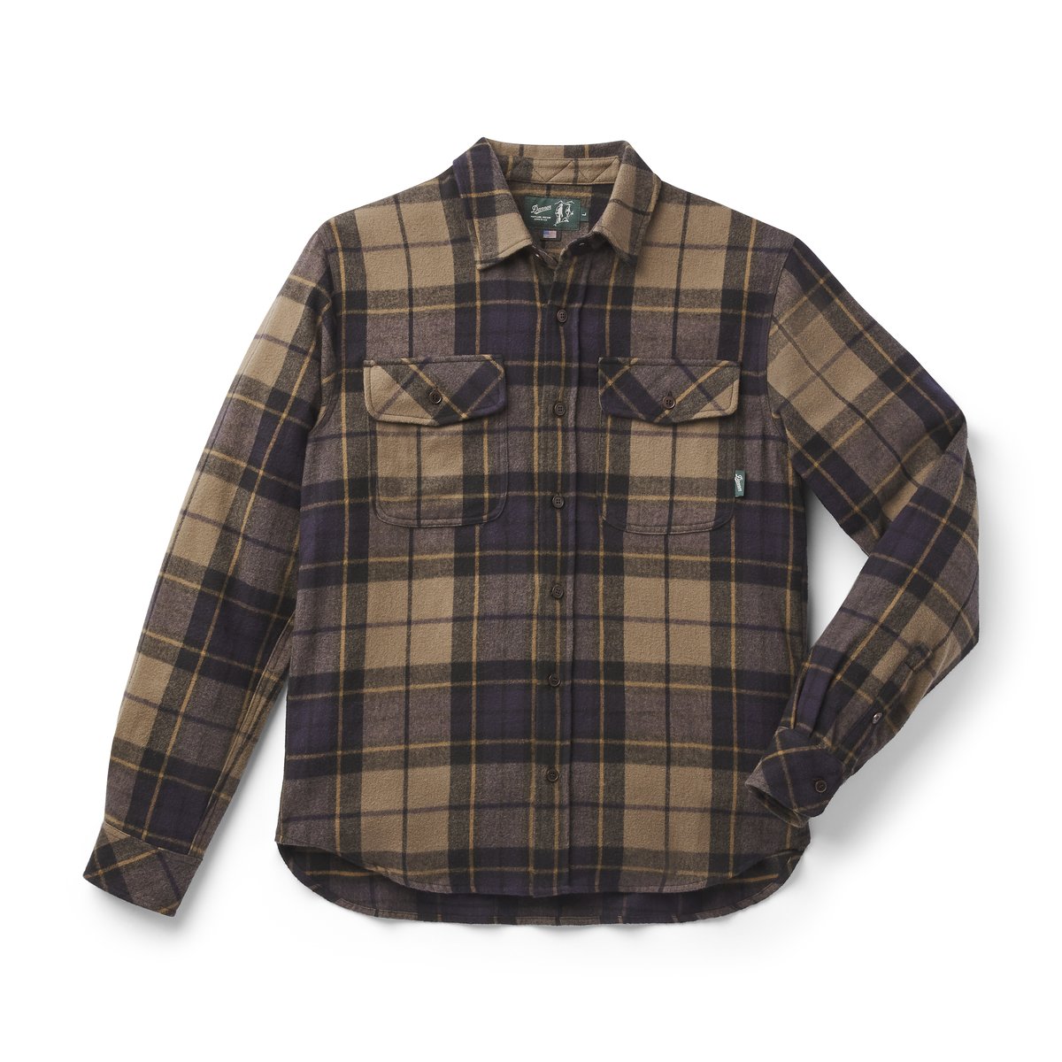 Danner | Cedar Mill Cotton Flannel Shirt  Navy/Olive Tartan Plaid