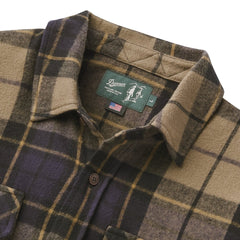 Danner | Cedar Mill Cotton Flannel Shirt  Navy/Olive Tartan Plaid