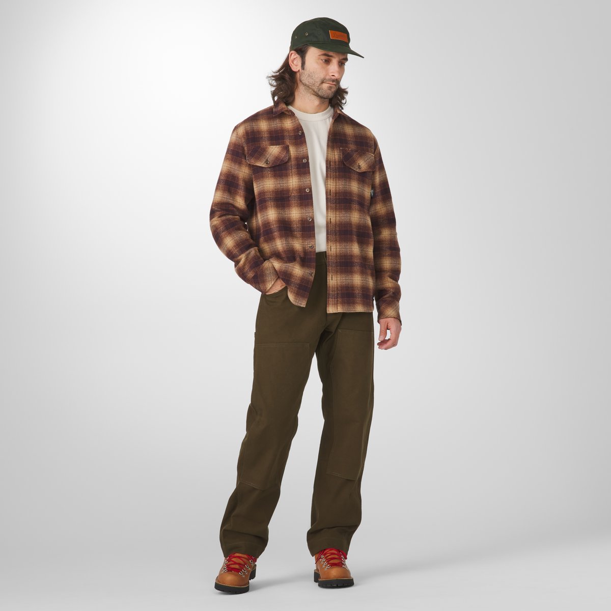 Danner | Cedar Mill Cotton Flannel Shirt  Espresso Plaid