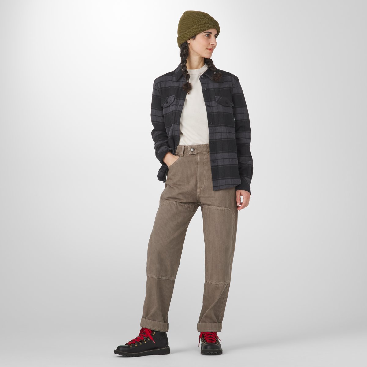 Danner | Sauvie Cotton Flannel Shirt  Black Plaid