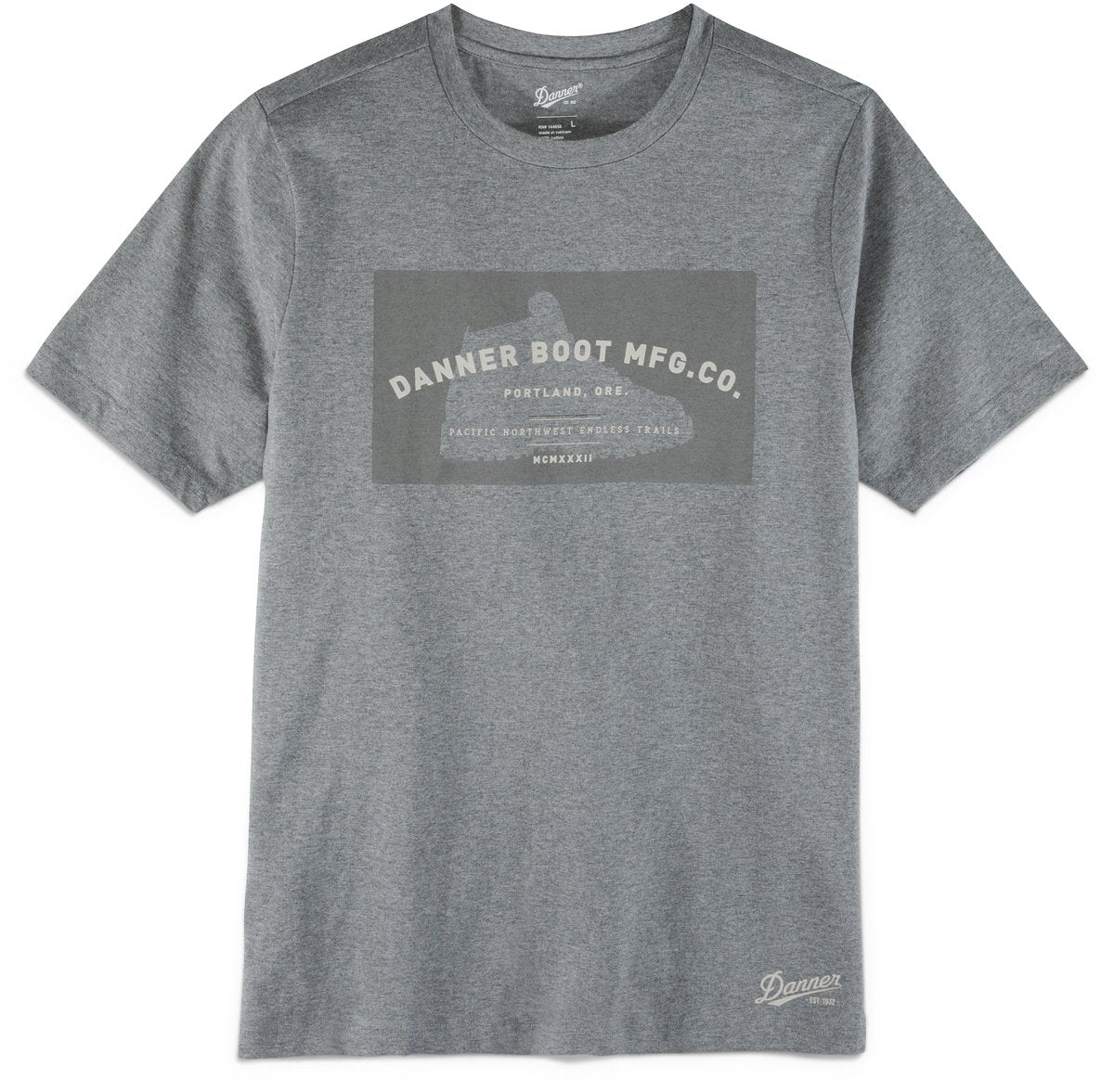 Danner | License Plate Tee Heather Gray