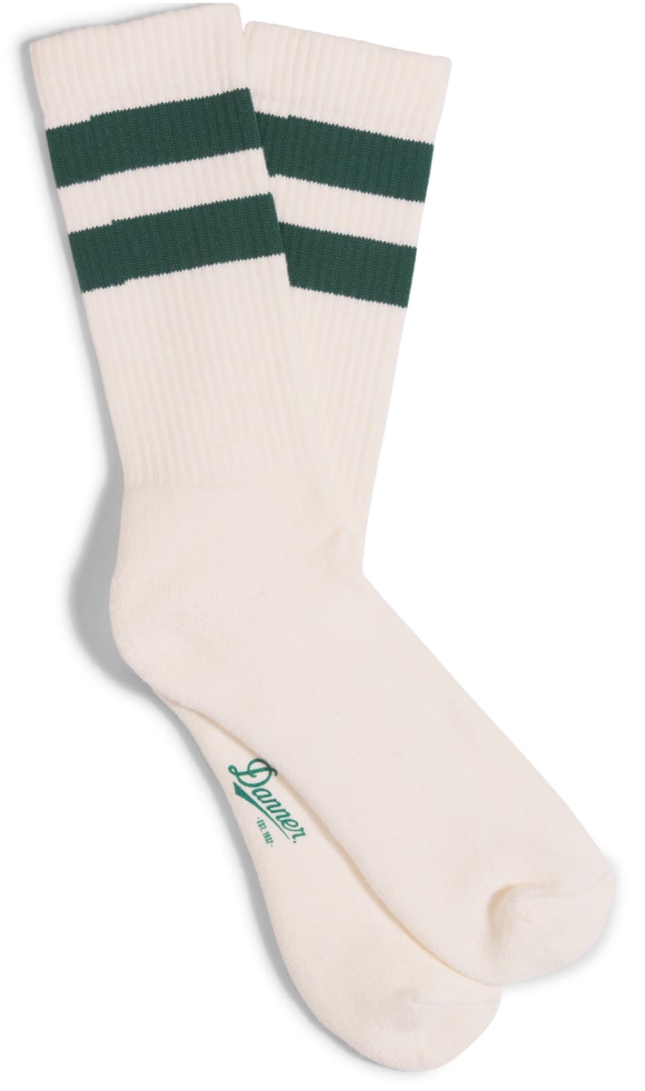 Danner | Cotton Socks Midweight Crew - Natural/Green