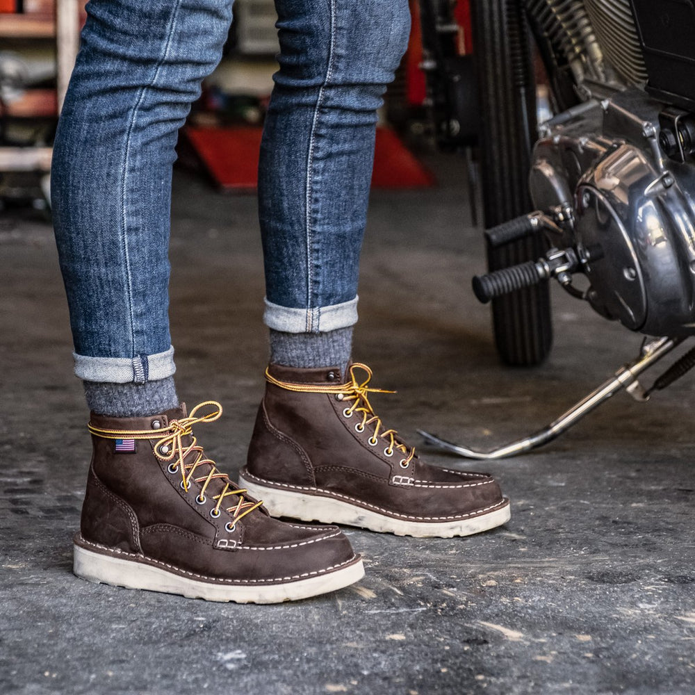 Danner | Bull Run Moc Toe 6" Brown Steel Toe