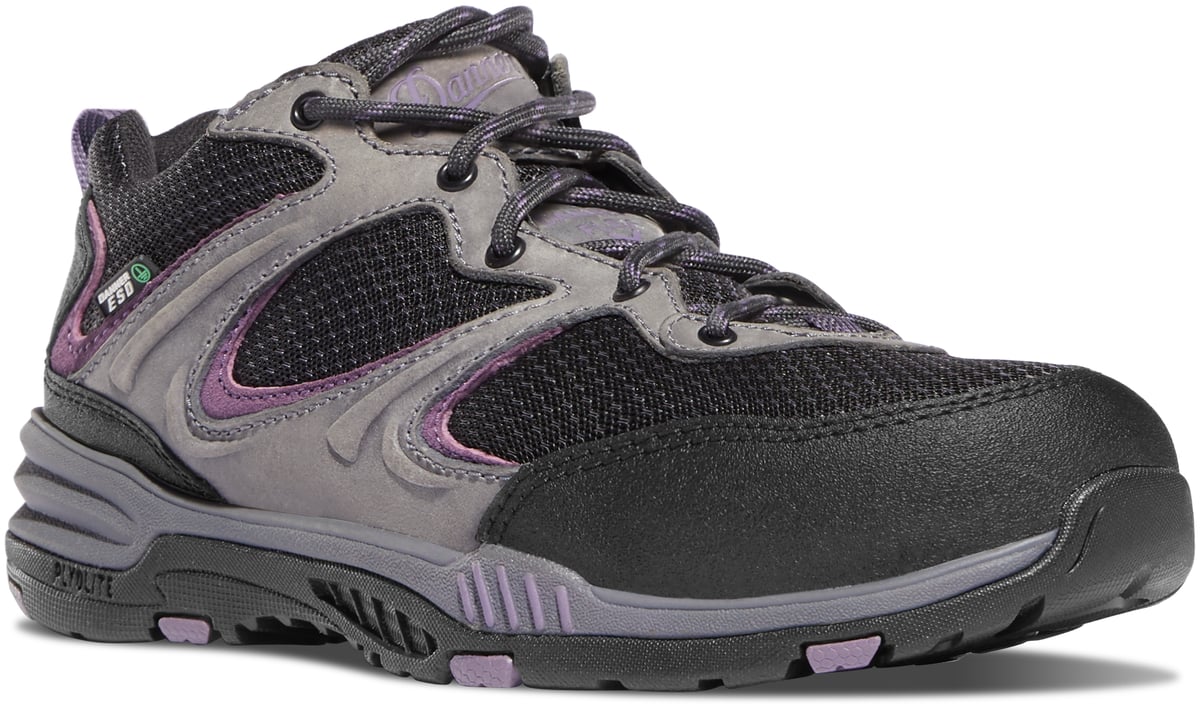 Danner | Women's Springfield Low 3" Gray/Purple ESD Composite Toe (NMT)