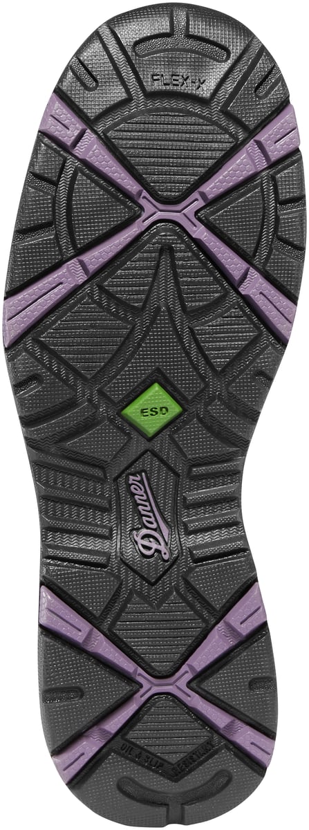 Danner | Women's Springfield Low 3" Gray/Purple ESD Composite Toe (NMT)