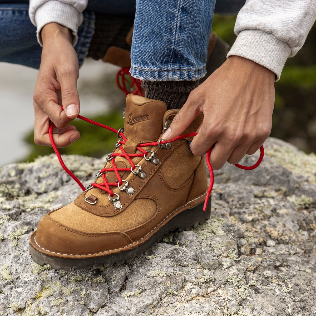 Danner | Cascade Crest Grizzly Brown/Rhodo Red